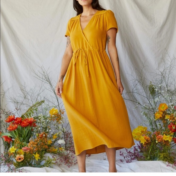 Christy Dawn Dresses & Skirts - Christy Dawn The Dawn Dress Womens Size XS Mustard Sustainable Organic Cotton